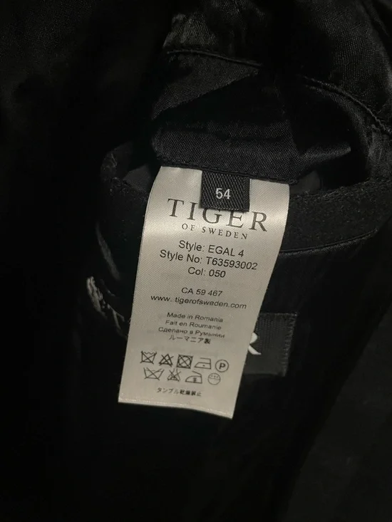 Tiger of Sweden Egal 4 Wool Car Coat Men’s Size 54 - Picture 8 of 14